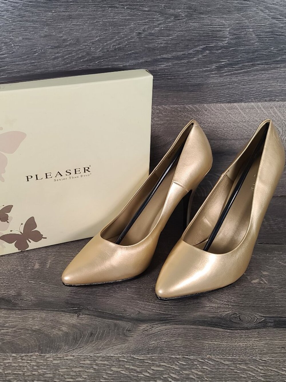 Pleaser Heels Seduce 420 Gold Size 16M Pumps With Bags